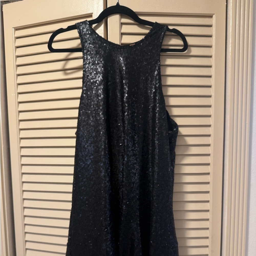 Beautiful black sequins dress. New